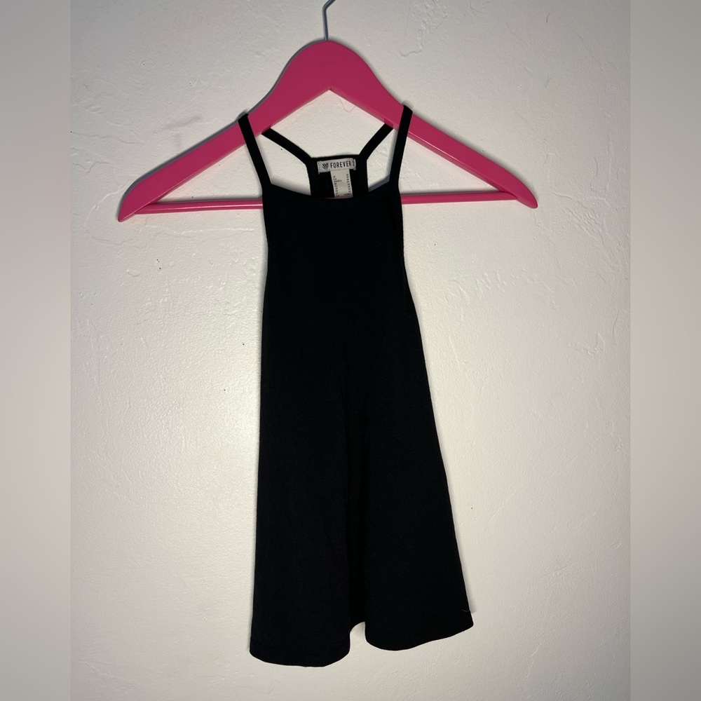 Forever 21 Black Strappy Top